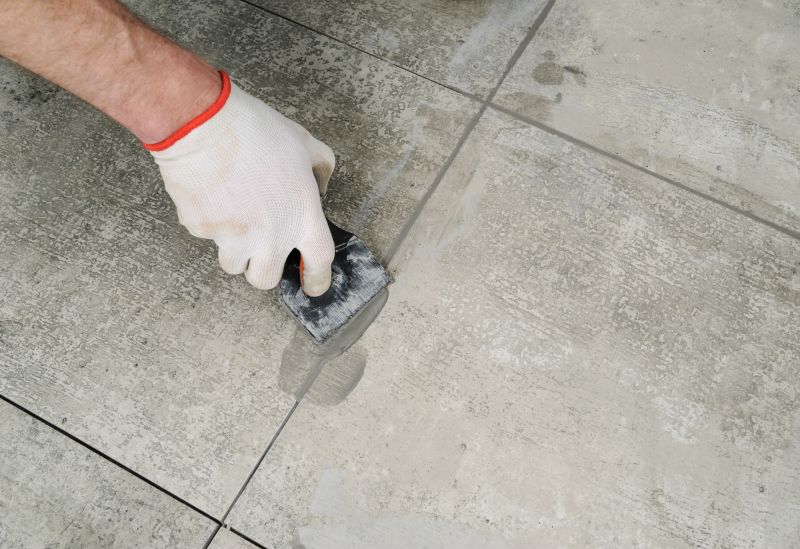 Applying New Grout